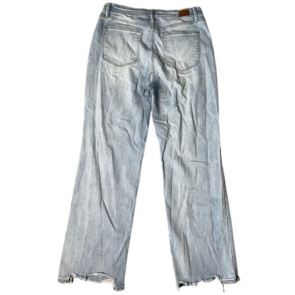 Judy Blue High Waist Light Wash Straight Leg Size 13/31 - Picture 4 of 13